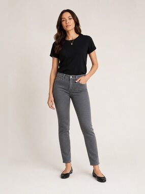 🩶 Banana Republic Petite Skinny Jeans 27P • Gray Micro Dot • Good Condition